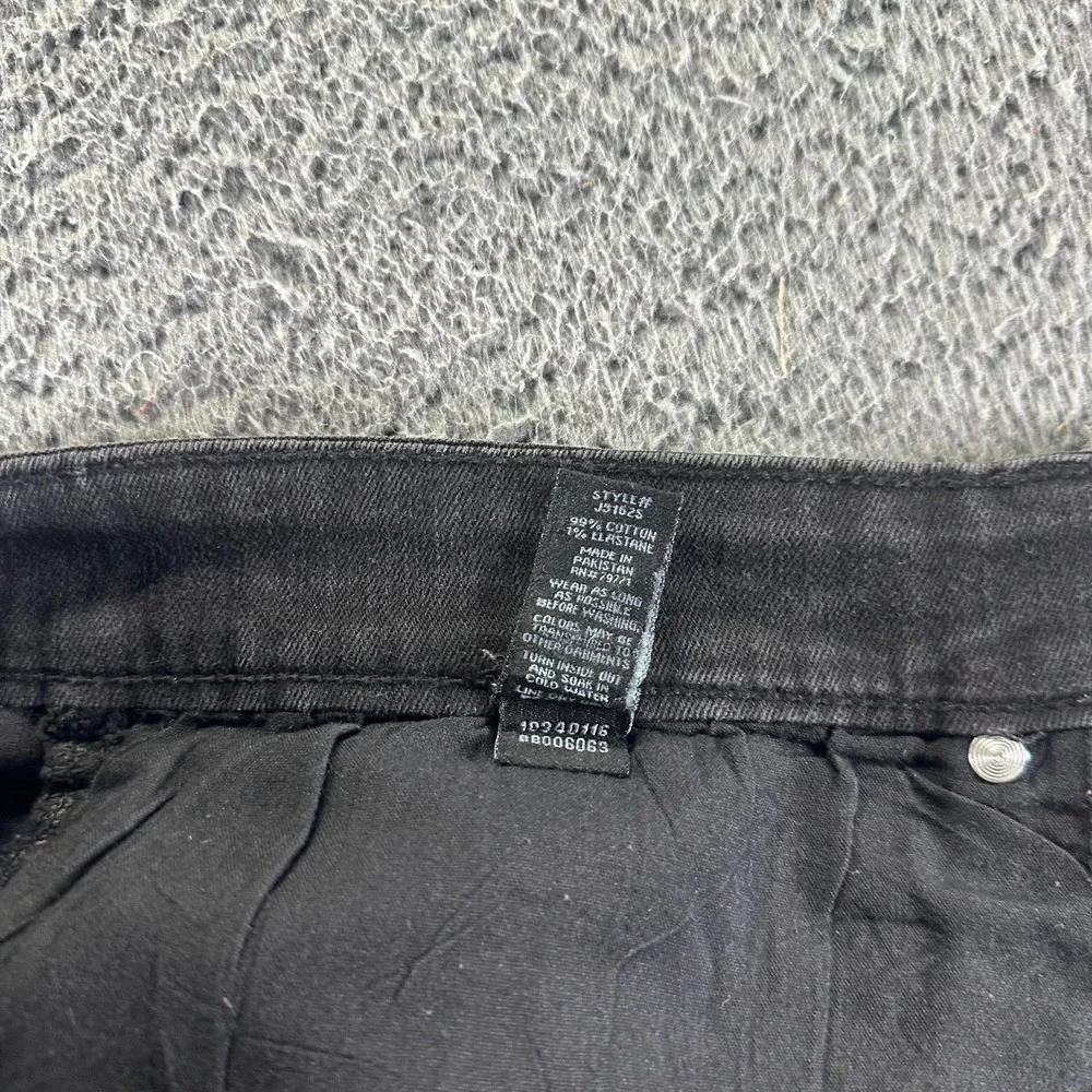 Jordan Craig Shorts Mens 42 Black Cotton Denim Bermuda Workwear Faded Stretch